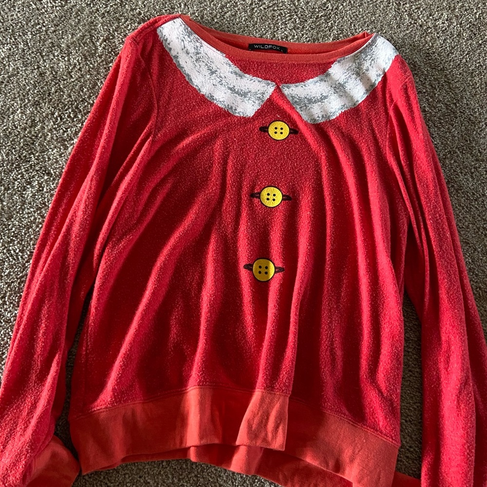 Wild fox Santa pullover L